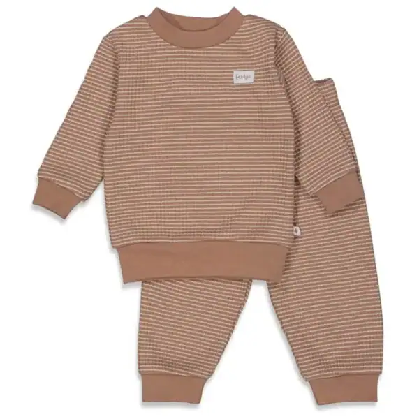 Feetje pyjama wafel - Bruin