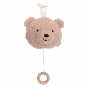 Baby Teddy Bear muziekhanger, zacht en schattig voor babykamer decoratie.
