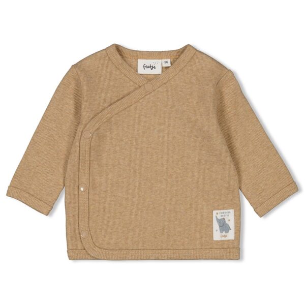 Baby Feetje overslagshirt rib, zacht en comfortabel voor baby's.