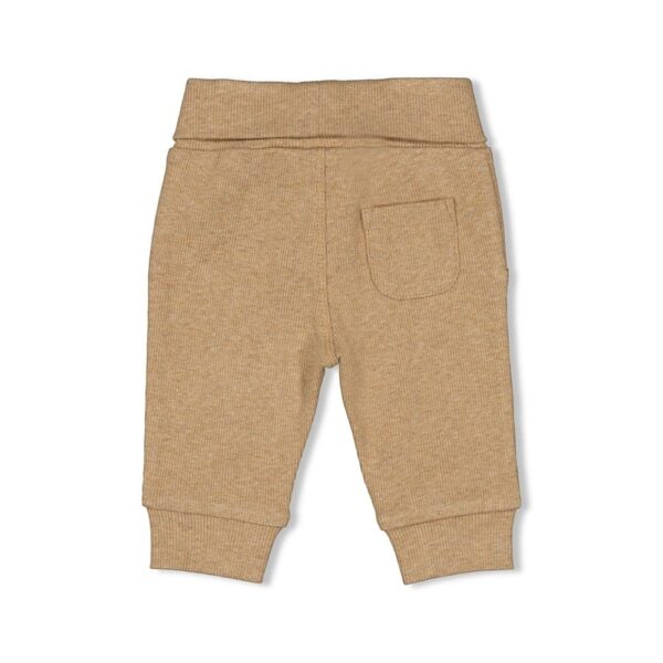 Baby Bubble Spa ribbroek voor baby's, comfortabel en zacht in bruin melange. Perfect voor de kleintj.