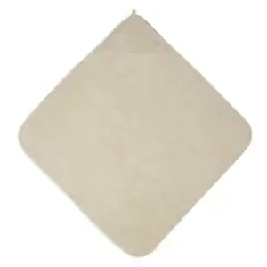 Badcape badstof in de kleur Nougat, perfect voor baby's en peuters.